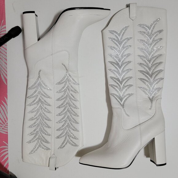 NEW Daniel x Diamond The Tall T Boot Womens 9 Cowgirl Bling Country Western Glam - Picture 5 of 14